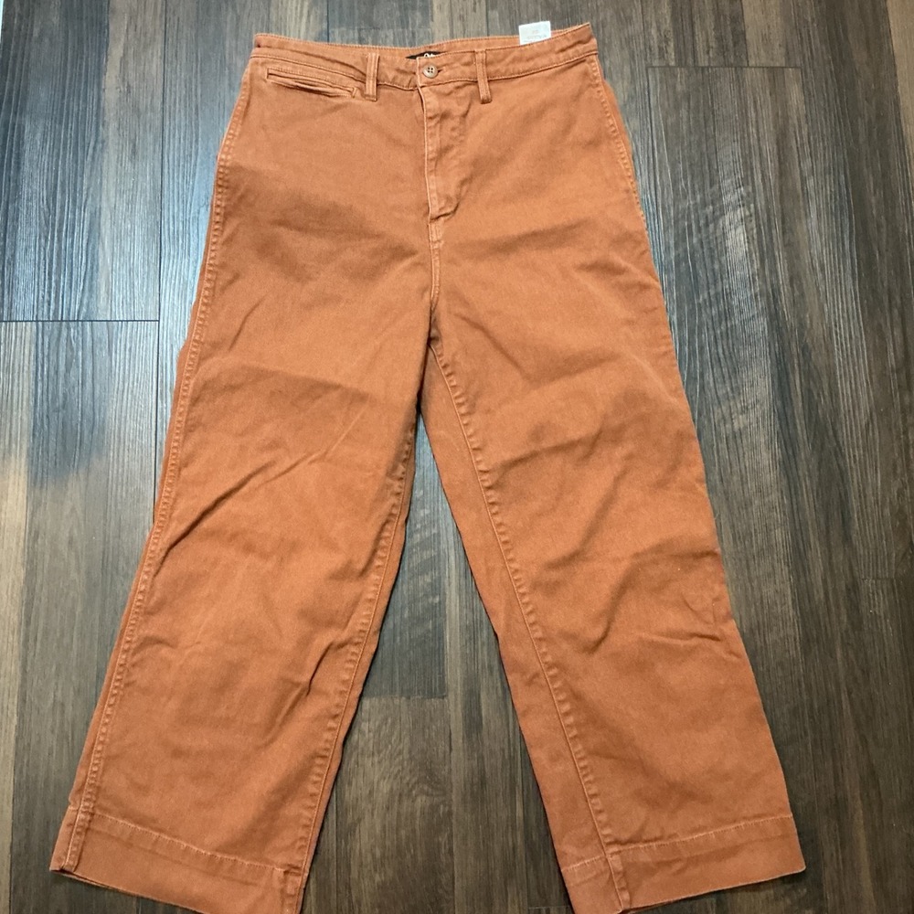 Quince Wide-Leg Pants Organic Cotton in Terracotta Size 29